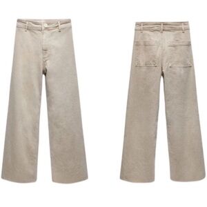 ZARA HIGH-WAISTED ZW SAILOR STRAIGHT JEANS 29